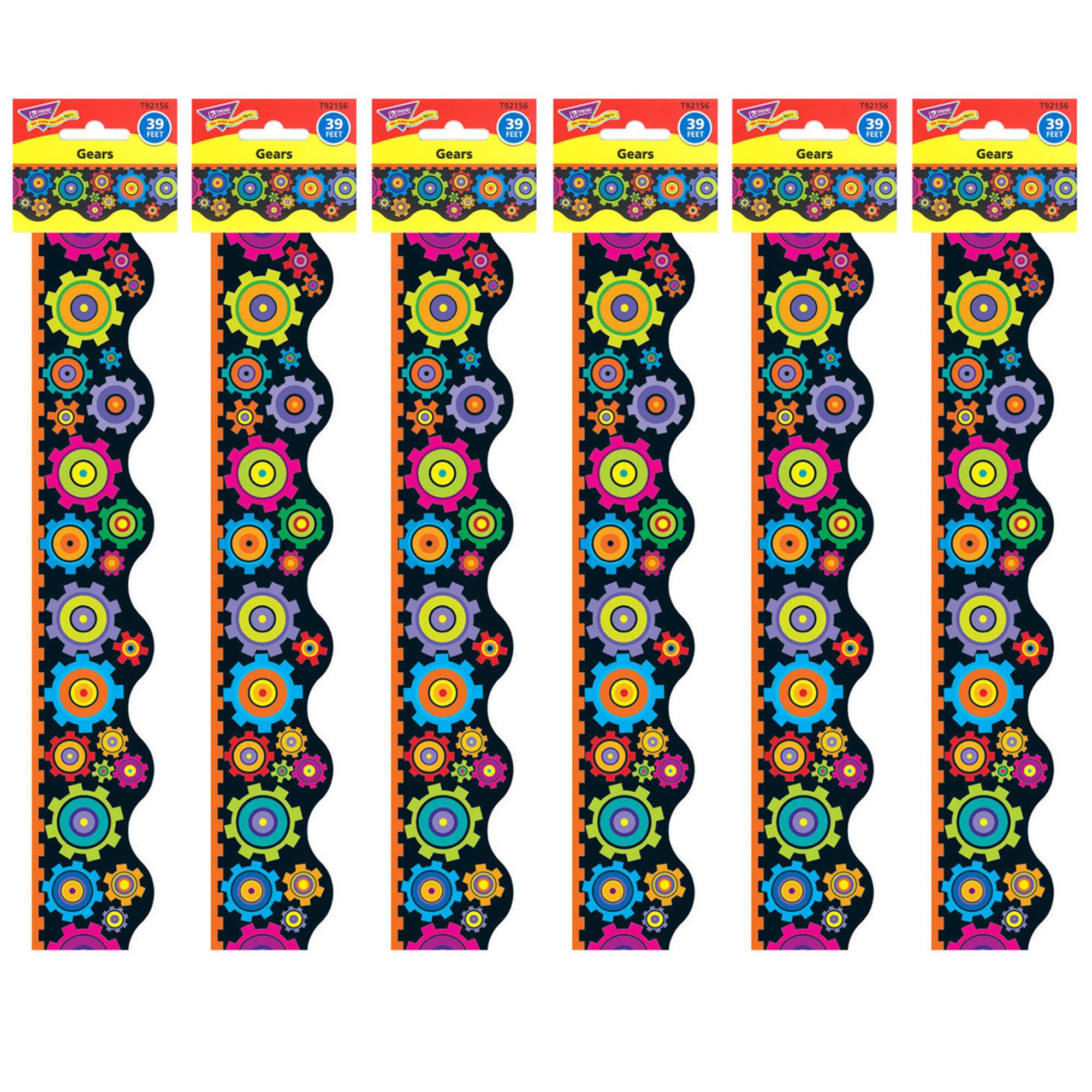 Trend Enterprises® Terrific Trimmers® Gears Borders, 234ft.
